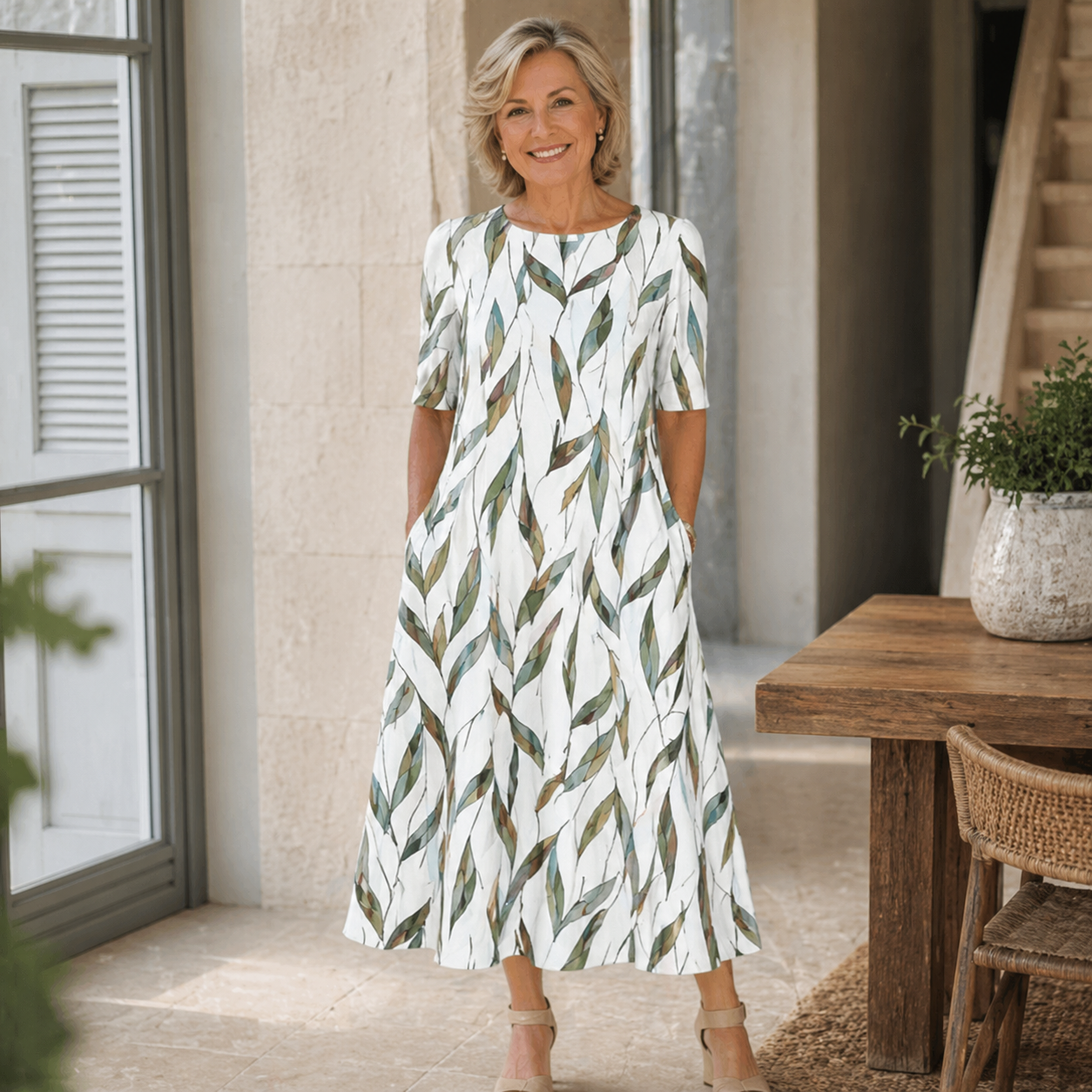 Eithne | The Floral Midi Dress