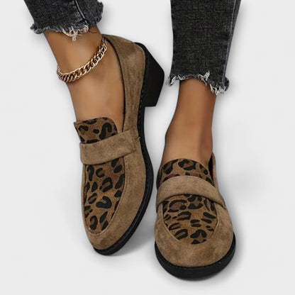 Eva Elegant Leopard Sneakers Comfortable Shock Absorption
