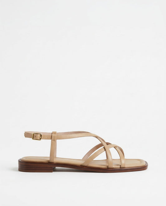 Vittoria Italian Leather Strap Sandals