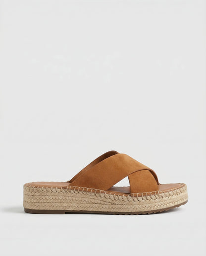 Sorella Woven Leather Platform Sandals
