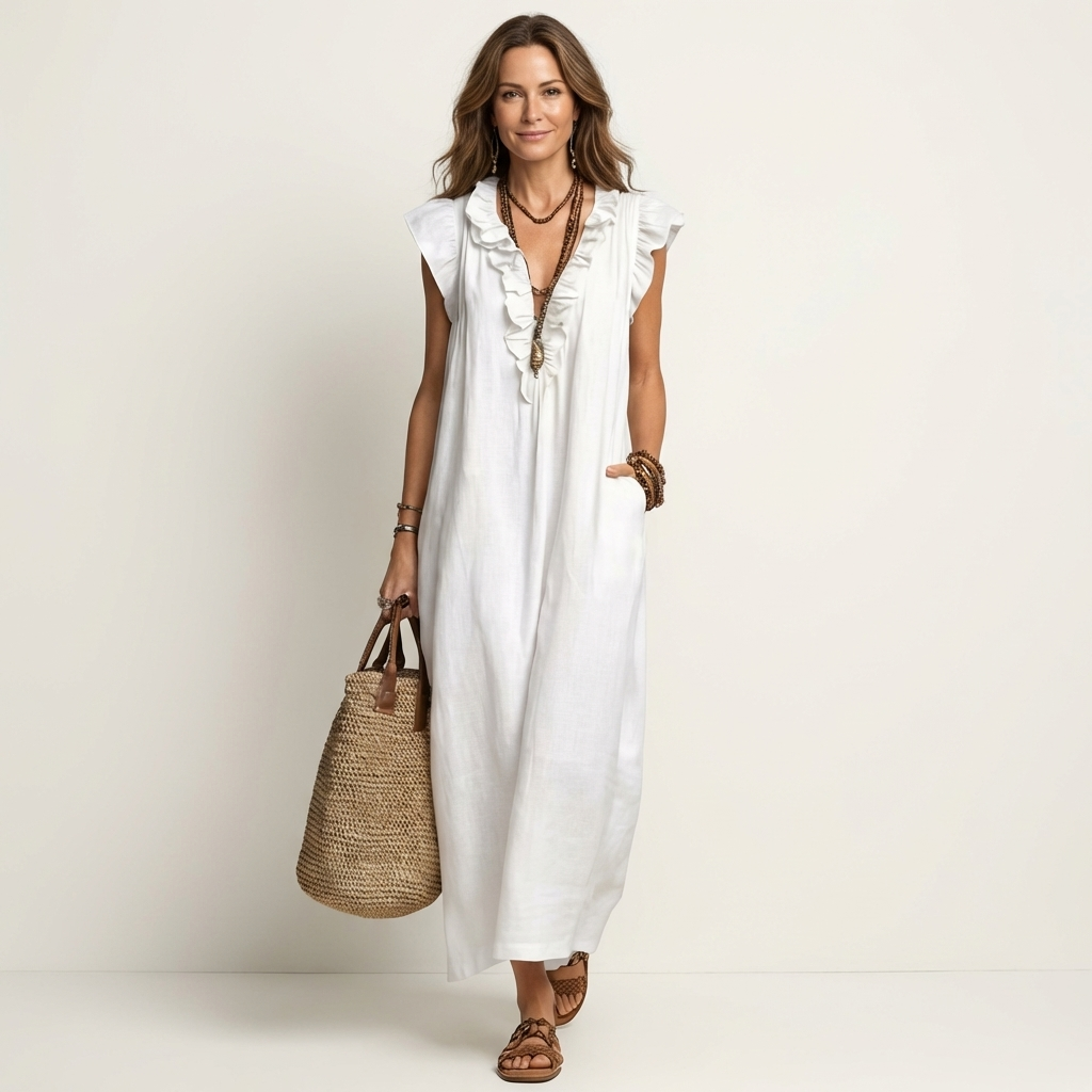 Muireann | The Linen Maxi Dress