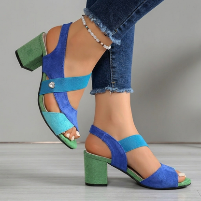 Eimear | The Block Heel Cross Strap Sandal