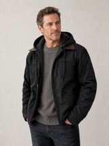 Eoin | The Canvas Fleece-Lined Hooded Jacket