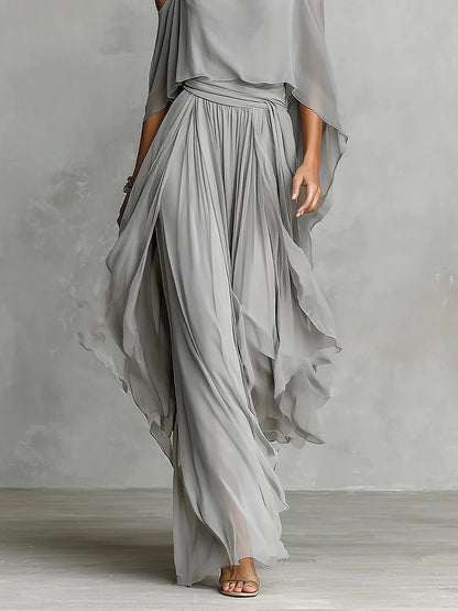 Caoimhe | The Chiffon Off-Shoulder Set