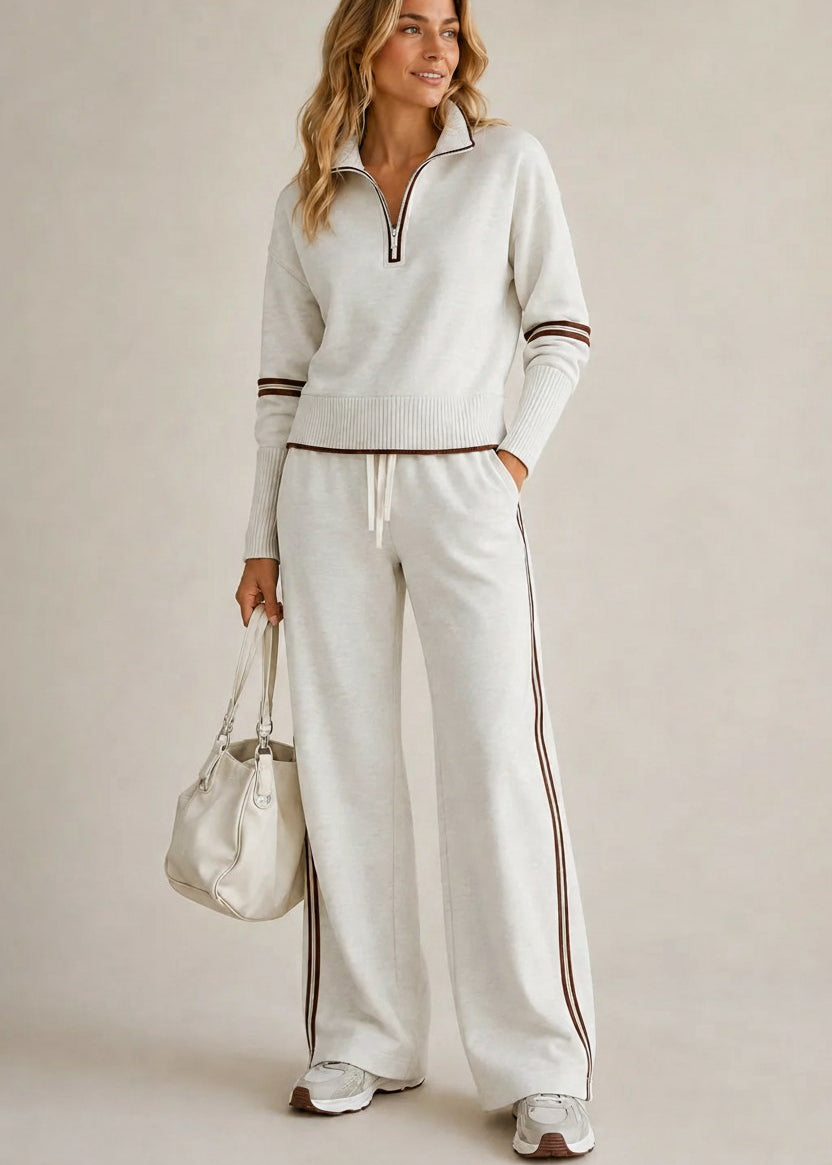 Eabha | The Half-Zip Knit Set