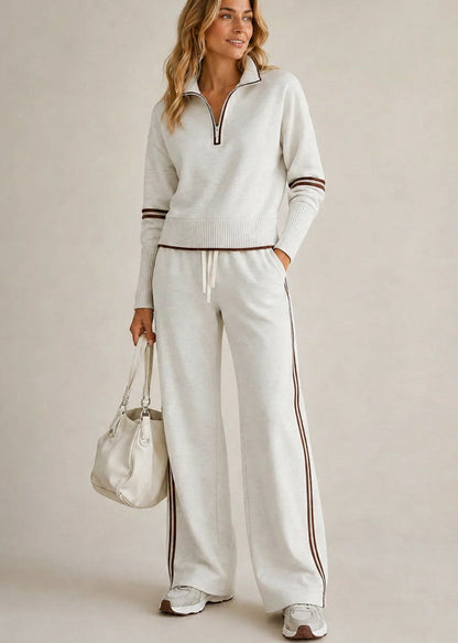 Eabha | The Half-Zip Knit Set