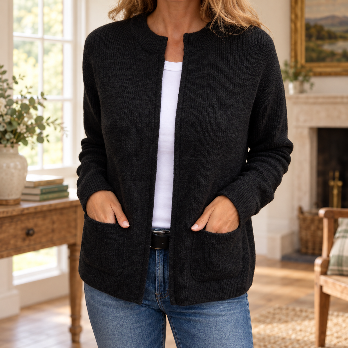 Máire | The Zip-Up Knit Cardigan
