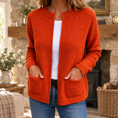 Máire | The Zip-Up Knit Cardigan