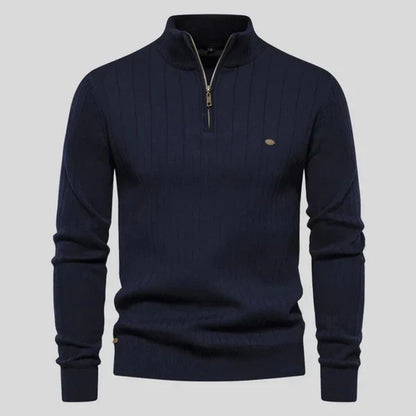 MASON - Sweater with Half Zipper