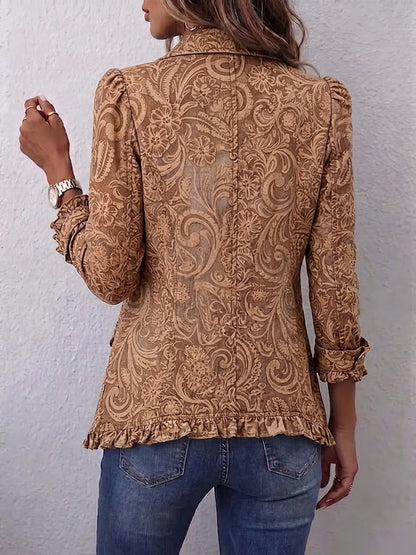 Conception | Vintage Floral Ruffled Jacket