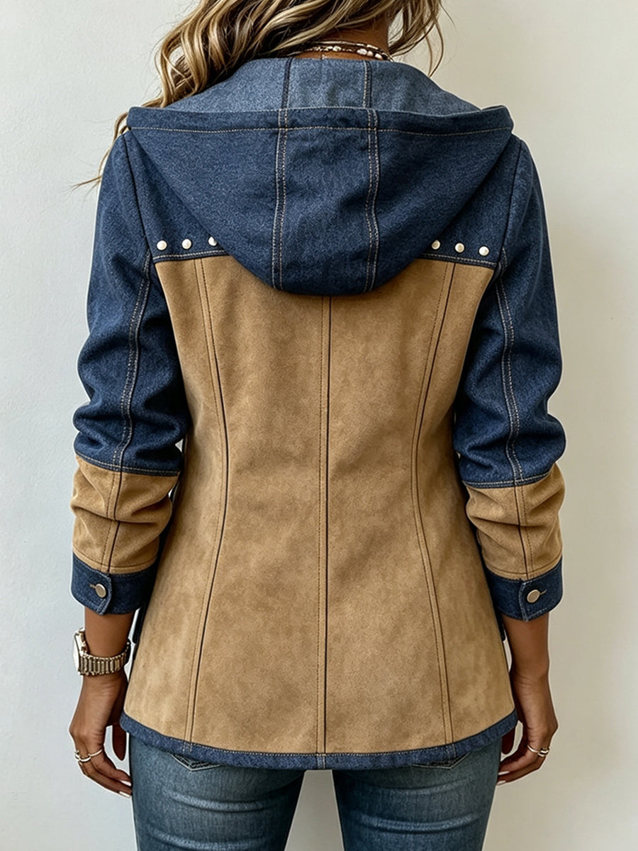 Tara | The Two-Tone Hooded Jacket