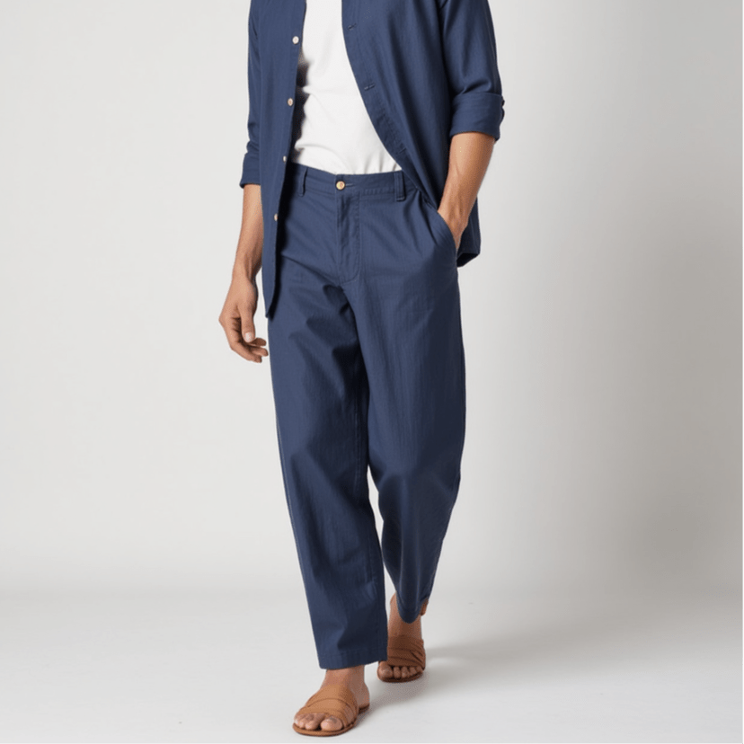 Riviera - Linnen Tailored Fit Chino's