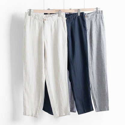Riviera - Linnen Tailored Fit Chino's