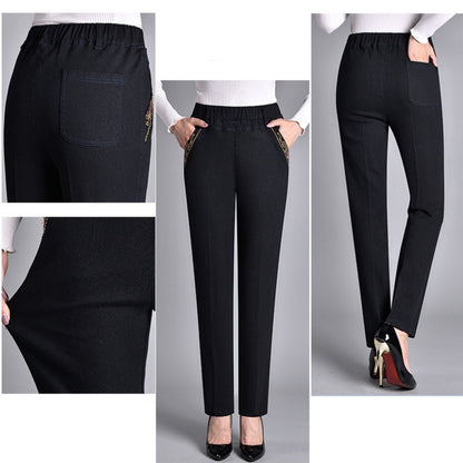 Anna – Women’s jeans with side pockets and an elasticated waist